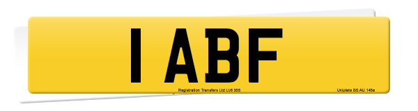 Registration number 1 ABF